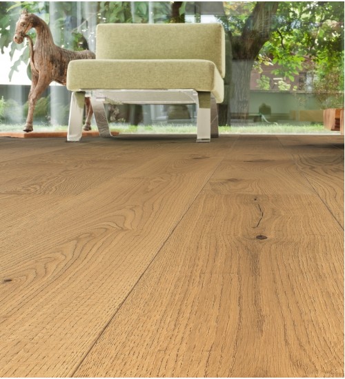 德国汉诺地板三层橡木Plank 1-Strip 180 2V Oak Sauvage brushed 535448